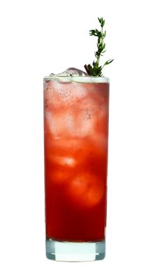 PINK CRANBERRY AND STRAWBERRY SPARKLER