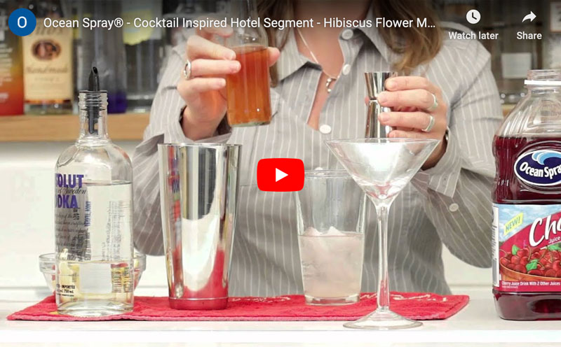 Hibiscus Flower Martini
